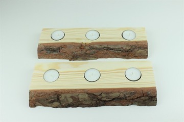 Рождественский подсвечник Live Edge