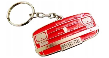 Brelok POLSKI FIAT 126p - front czerwony