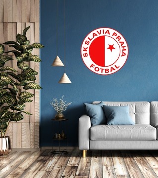 Slavia Praga logo Herb na ścianę 3D dekoracja prezent dla męża chłopaka