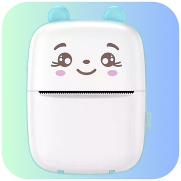 МИНИ ПОРТАТИВНЫЙ ТЕРМОПРИНТЕР ДЛЯ ДЕТЕЙ КОШКА ДРУКУЗЬ + РУЛОН 6 ШТ.