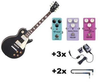 VINTAGE V100BLK - ZESTAW GITARA I EFEKTY