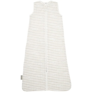 Meyco Baby Stripe śpiworek dla niemowląt - muslinowy - sand - 110cm