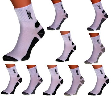 10x SKARPETY SKARPETKI SPORTOWE BAWEŁNIANE