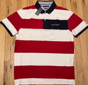 TOMMY HILFIGER Polowka rozmiar XXL USA100%Org