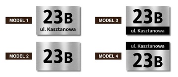 Табличка АДРЕС доска номер дома 30х20 алюминий