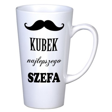 KUBEK LATTE Z NADRUKIEM DLA SZEFA WZORY 450ml