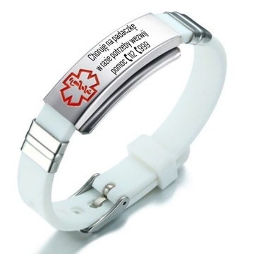 Браслет SOS BAND Epilepsy от эпилепсии, сталь