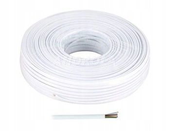 Kabel telefoniczny 6-żyłowy 6C biały 10m = 1 szt.