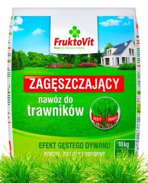 NAWÓZ WIOSENNY DO TRAWY ZAGĘSZCZAJĄCY TRAWNIK SZYBKI EFEKT DYWANOWY 10 KG