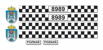 Naklejki MAGNETYCZNE oznaczenia na TAXI - UBER