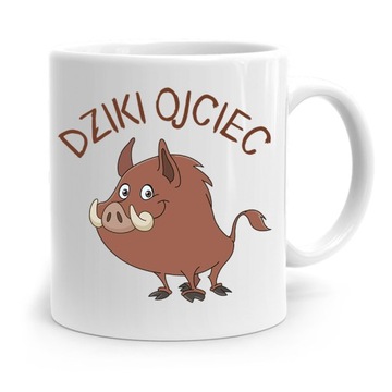KUBEK NA DZIEŃ OJCA DLA TATY DZIKI OJCIEC PREZENT z Nadrukiem ze Zdjęciem
