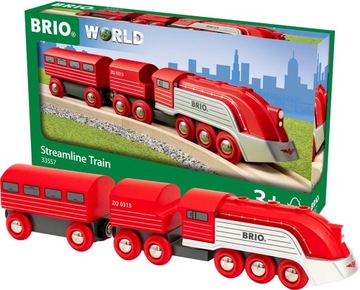 POCIĄG OPŁYWOWY STREAMLINER LOKOMOTYWA 3 EL. BRIO
