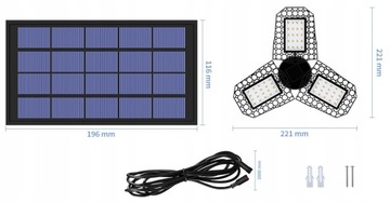 2x СОЛНЕЧНАЯ ПОДВЕСНАЯ ЛАМПА ЛЮСТРА + ПУЛЬТ ДИСТАНЦИОННОГО УПРАВЛЕНИЯ