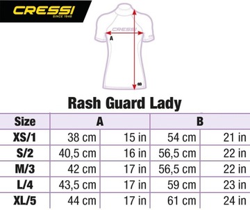 Cressi Damska Rash Guard Lady Black Dive Center