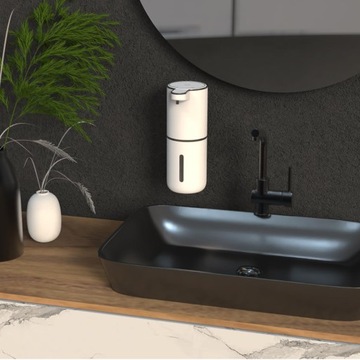 DOZOWNIK DO MYDŁA AUTOMATYCZNY SCIENNY Z CZUJNIK PODCZERWIENI 380 ML BIAŁY