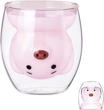 Szklanki do kawy z podwójnymi ściankami, filiżanki do kawy 230 ml, słodkie