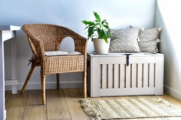 ECOSTYL ДЕРЕВЯННЫЙ ЯЩИК - СЕРЫЙ цвет, 140л