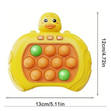 ЭЛЕКТРИЧЕСКАЯ АНТИСТРЕССОВАЯ АРКАДА POP IT GNIOTEK DUCK WOOPIE ИГРА