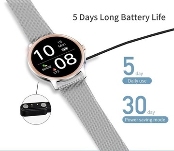 SMARTWATCH DAMSKI Rubicon RNBE66 WŁASNE TARCZE