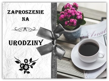 ZAPROSZENIA NA URODZINY + KOPERTA 1-99 DOWOLNE