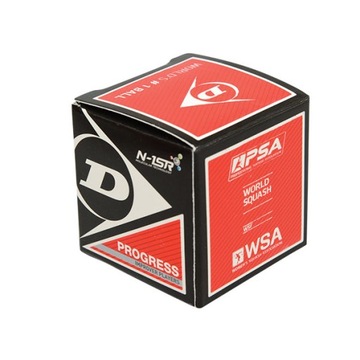 Мяч для сквоша Dunlop Progress, 1 точка, красный