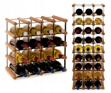 Винная полка в стиле лофт Полка для ПЭТ-бутылок ЭКОЛОГИЧЕСКАЯ ПРОЧНОСТЬ 16 кнопок МЕТАЛЛ