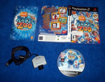 KAMERKA SREBRNA SONY KAMERA PS2 EYETOY PLAY ASTRO ZOO PO POLSKU PL jak NOWE