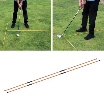 Набор из двух удилищ для прицеливания в гольф-симуляторе. Оранжевые подарки