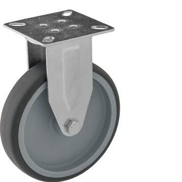 KOŁO STAŁE 100mm KOŁA KÓŁKA PŁYTKA 90kg NIE RYSUJE