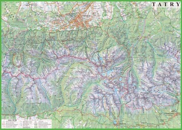 ПАЗЗЛ 1000 ТАТРА ТУРИСТИЧЕСКАЯ КАРТА С ТРОПАМИ И ВЕРШИНАМИ CURRENT ARTGLOB