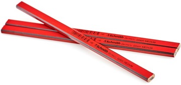 КАРАНДАШ ДЛЯ СТОЛЯ SCHMITH HB КРАСНЫЙ 25см 3 шт.