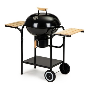 Grill Ogrodowy Węglowy PROFESJONALNY Gril z POKRYWĄ POPIELNIK CYRKULATOR