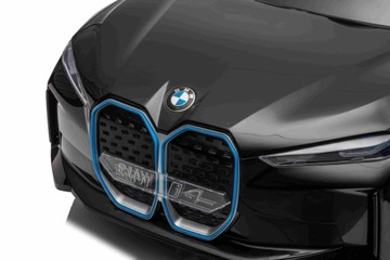 Детский игрушечный автомобиль BMW i4 на аккумуляторе Черный + Бесплатный старт + ЭВА + Экокожа