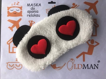 ПОВЯЗКА ДЛЯ СНА МАСКА ДЛЯ РЕЛАКСАЦИИ OLDMAN PANDA PLUSH НА Резинке