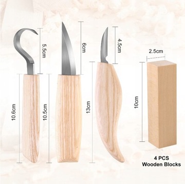 Сад řezbářských nastrojů to dřeva, sada nožů