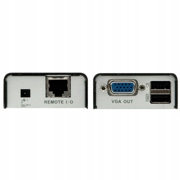 PRZEDŁUŻACZ KVM EXTENDER VGA USB PO SKRĘTCE KAT 5e