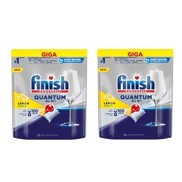 Finish Quantum Lemon Kapsułki do zmywarki 2x100szt