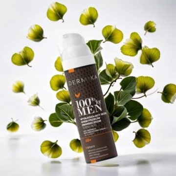 КРЕМ ДЛЯ ЛИЦА ДЛЯ МУЖЧИН 40+ DERMIKA 100% FOR MEN, РАЗГЛАЖИВАЮЩИЙ, 100 МЛ