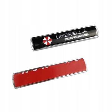 Эмблема корпорации Umbrella, металлическая наклейка на автомобиль