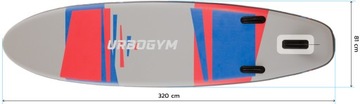 Deska SUP pompowana do pływania paddle board 320cm + siedzisko + GoPro set
