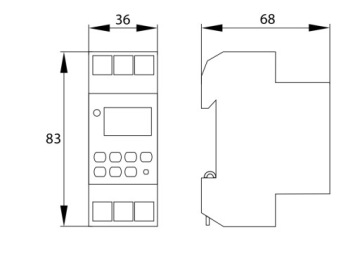 Электронный недельный таймер 7D A26-TSGE2