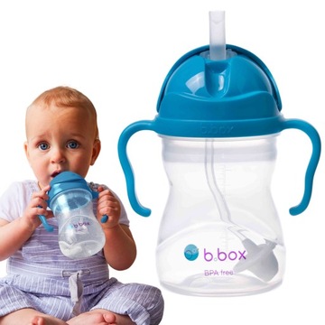 B.BOX BIDON KUBEK Z OBCIĄŻONĄ SŁOMKĄ 240 ml 6+