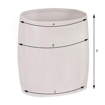 Мини -белая юбка l