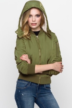 Tally Weijl kurtka khaki baranek S