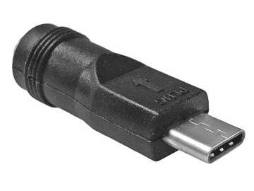 Adapter zasilania DC USB-C/wt-2.1/5.5mm/gn