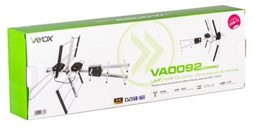 DVBT2 АНТЕННА ДЛЯ НАЗЕМНОГО ТЕЛЕВИДЕНИЯ НАПРАВЛЕННЫЙ НАРУЖНЫЙ КОМБО MUX8 4K LTE VAYOX