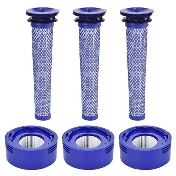 3X ZESTAW FILTRÓW DO DYSON V7 V8 V8+ Absolute Animal Motorhead Allergy