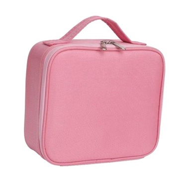 Дорожная косметичка с регулируемыми отделениями Розовая косметичка-поезд