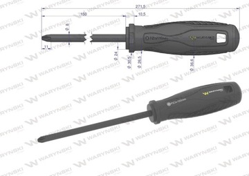 ОТВЕРТКА PZ3 150 ММ ОТВЕРТКА СТАЛЬ SVCM WARYŃSKI
