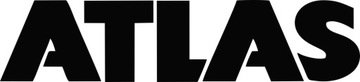 Nalepka napis ATLAS logo naklejka widlak podnośnik koparkę maszynę 50 cm